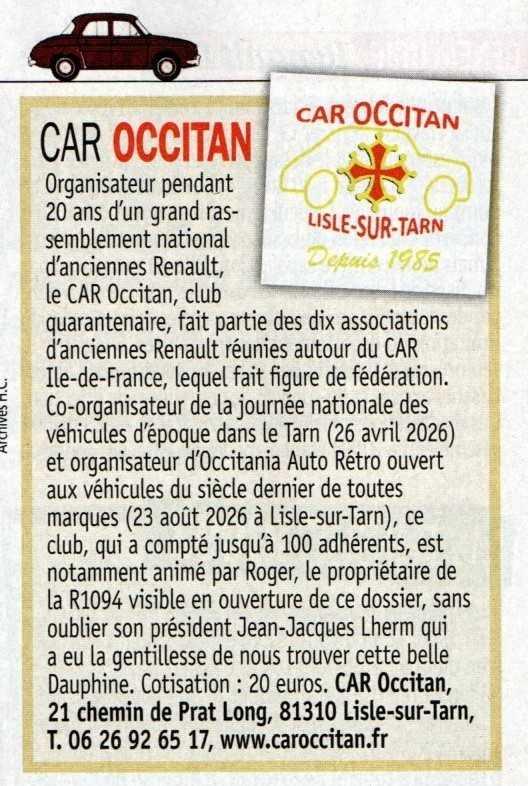 CAR OCCITAN